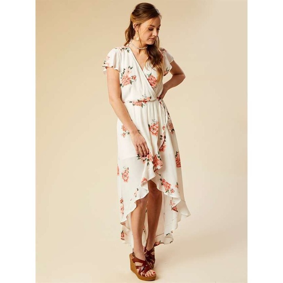 NWT Altar’d State Andres Hi-Low Maxi Dress Small - Picture 1 of 9